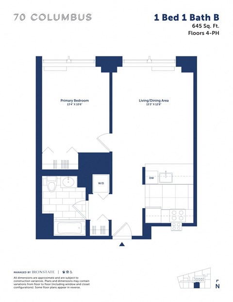 this floor plan is an approximation of our 1 bedroom unit floor plan